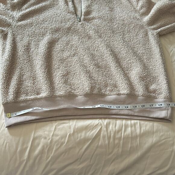 Topshop | Teddy Quarter Zip Cream Pullover Size 8 - Picture 14 of 14